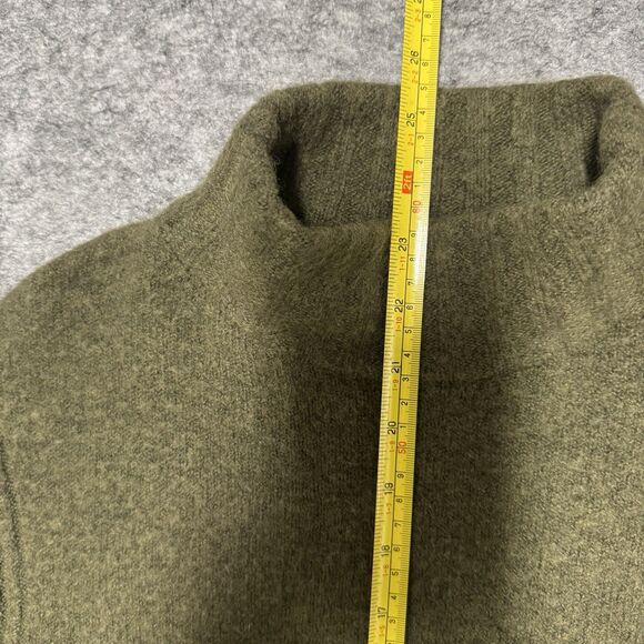 J Crew Women's S Green Mockneck Merino Wool‎ Blend Pullover Sweater J6366 - Picture 8 of 8